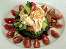 SALADA DE QUEIJO DE CABRA COM KIWI