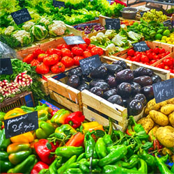 Frutas e legumes da época